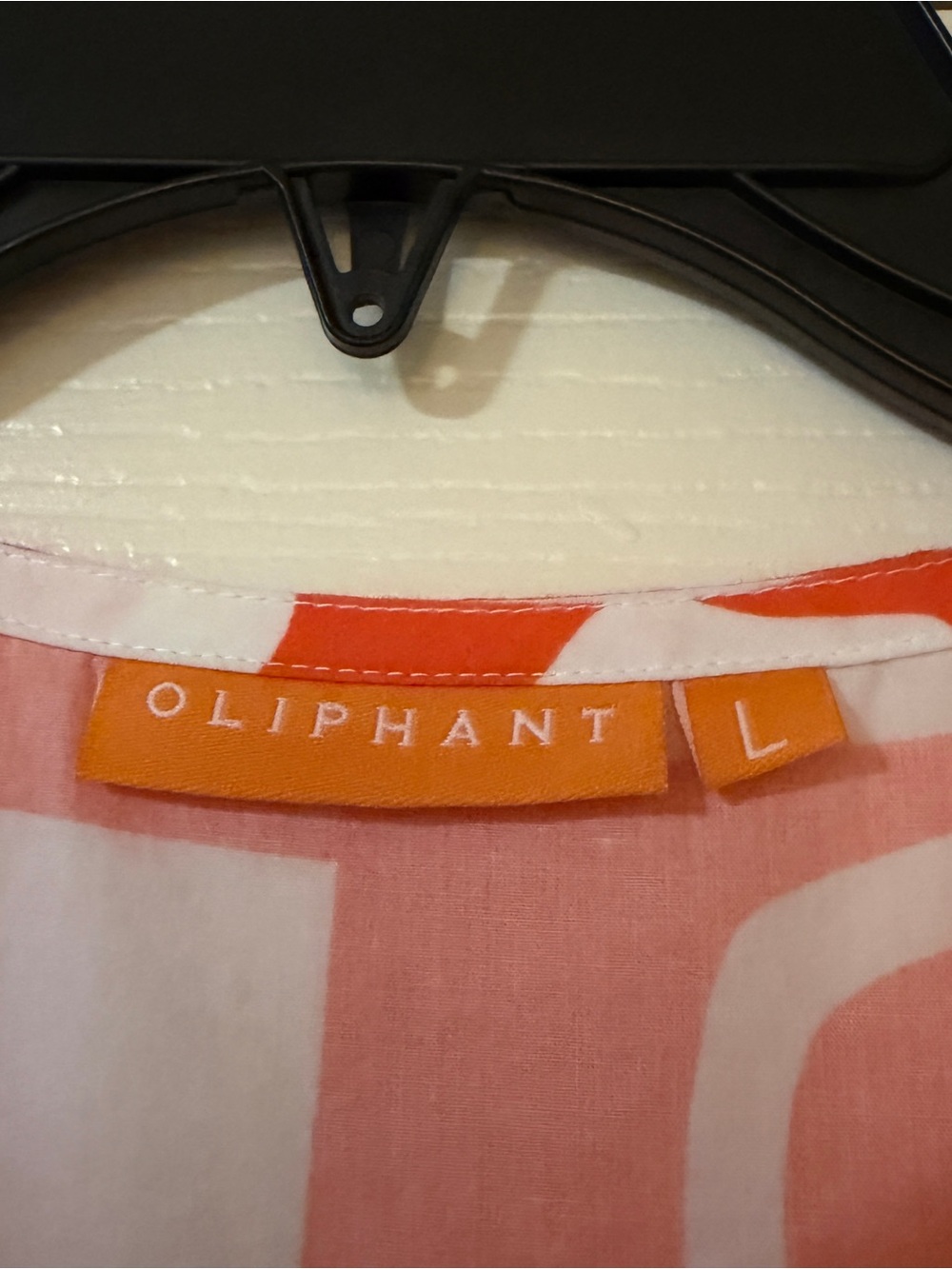 Women’s Orange & White Printed Tiered Dress - Picture 7 of 13